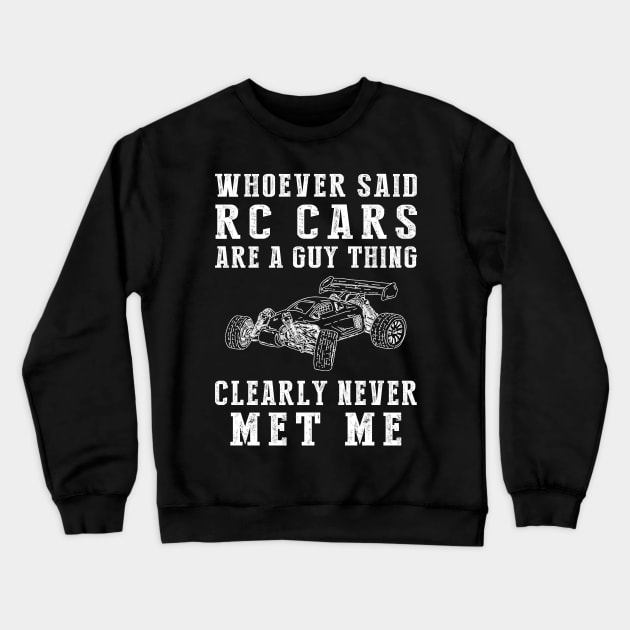 Revving Fun: RC-Car Enthusiast for All! Crewneck Sweatshirt by MKGift